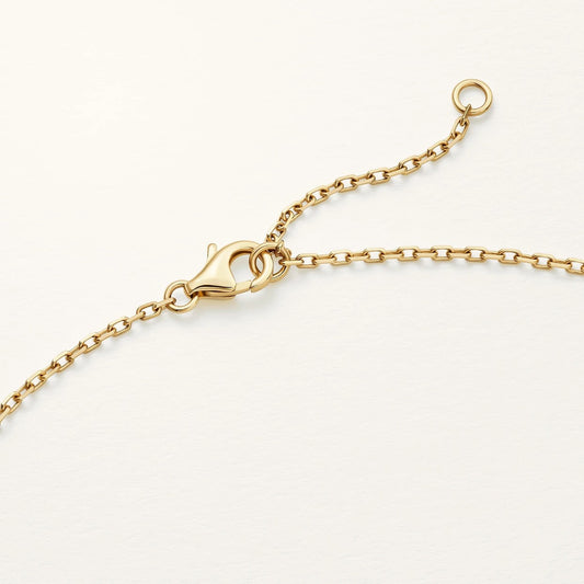 Collier Pendentif LOVE – Or Jaune & Diamants Pavés